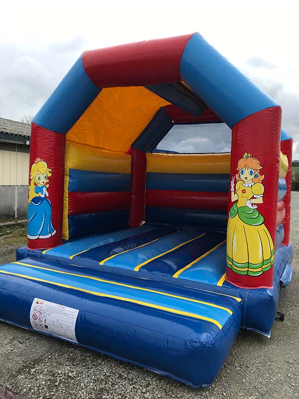 Château princesse avec obstacles + toit